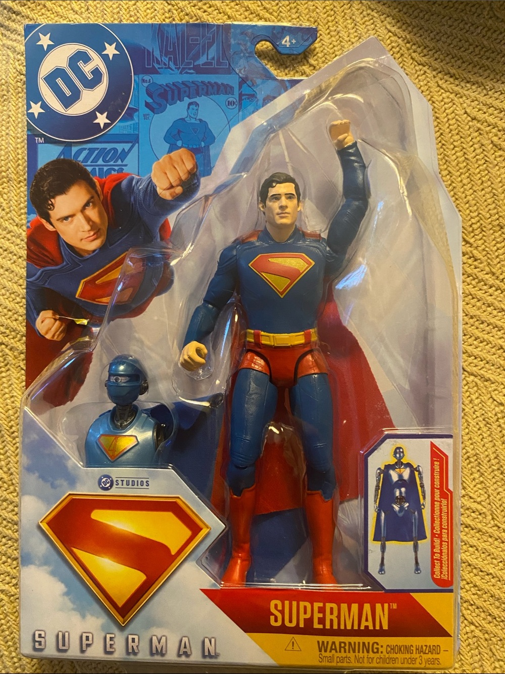 DC Superman Action Figure - Blue, Red & Yellow Hero Playset